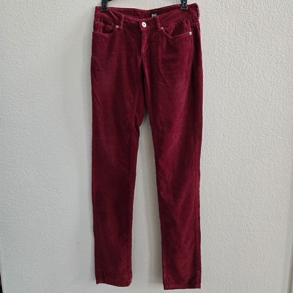 Dolce & Gabbana D&G Dolce Gabbana Corduroy Straight Leg Jeans 26